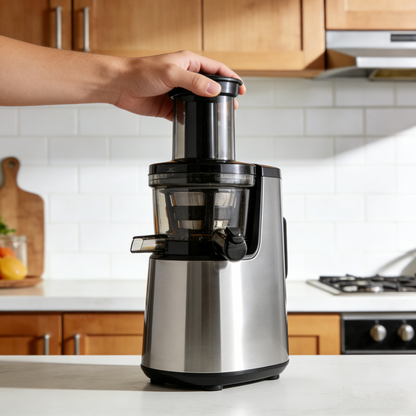 🥤Slow Mute Grinding Juicer ✨ Automatic Pulp Juice Separation No Residue | Household Multifunctional Fruit & Veggie Nutrient Extractor | Filter-Free Direct Drink Auxiliary Food Milkshake Smoothie Maker🍃