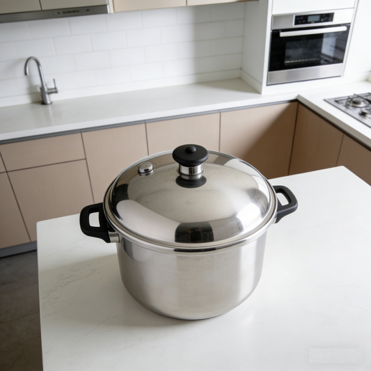 Chef’s Exclusive Diamond-Infused Non-Stick Pressure Cooker – 6QT Ultra-Durable Aluminum Alloy with Smart Touch Control, One-Click Release & Energy-Saving Design, Perfect for Fast, Healthy Home Cooking.🌹